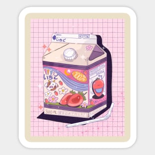 Strawberry Milk Sticker